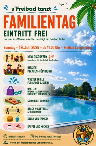 Familientag Flyer mit Programmübersicht